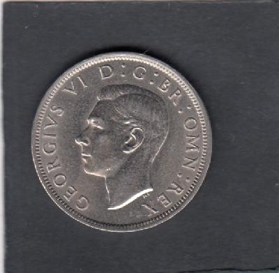 Beschrijving: 1/2 Crown  GEORGIUS VI